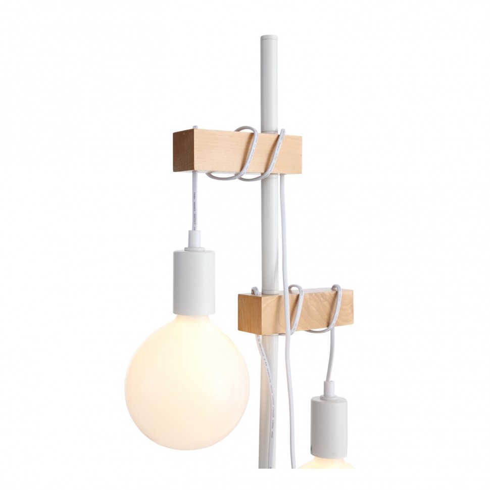 SL1142.505.01 ST-LUCE Bagetti торшер Лофт, белый с деревом