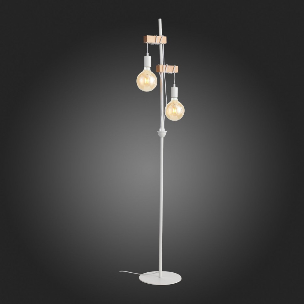 SL1142.505.01 ST-LUCE Bagetti торшер Лофт, белый с деревом