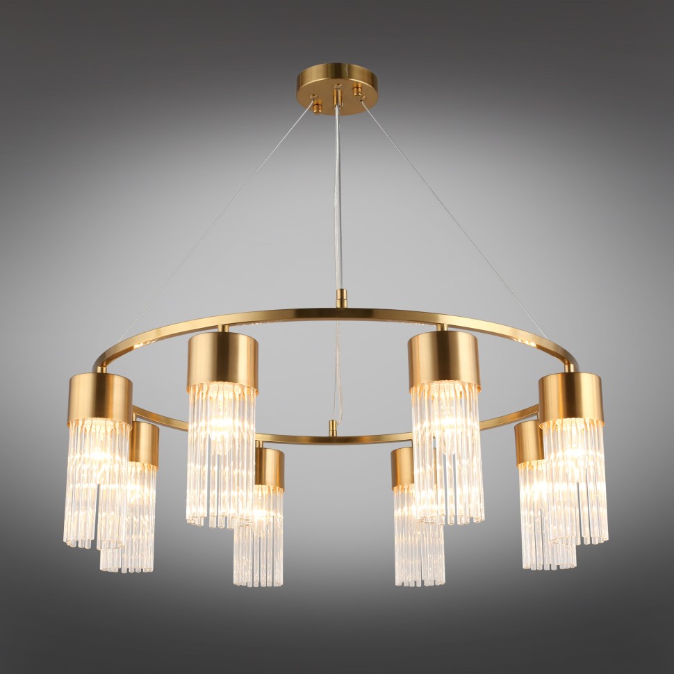 OML-67103-08 OMNILUX подвесная люстра кольцо Cesana, E14*8*40W