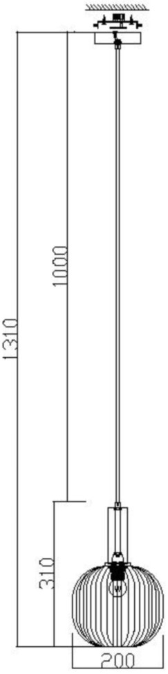 FR8012PL-01AM FREYA серый подвесной светильник Zelma, 20см