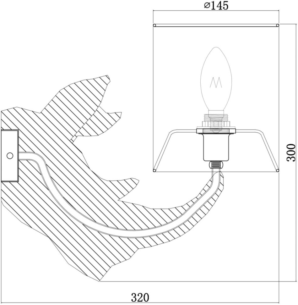 MOD470WL-01W MAYTONI белый настенный светильник Nashorh