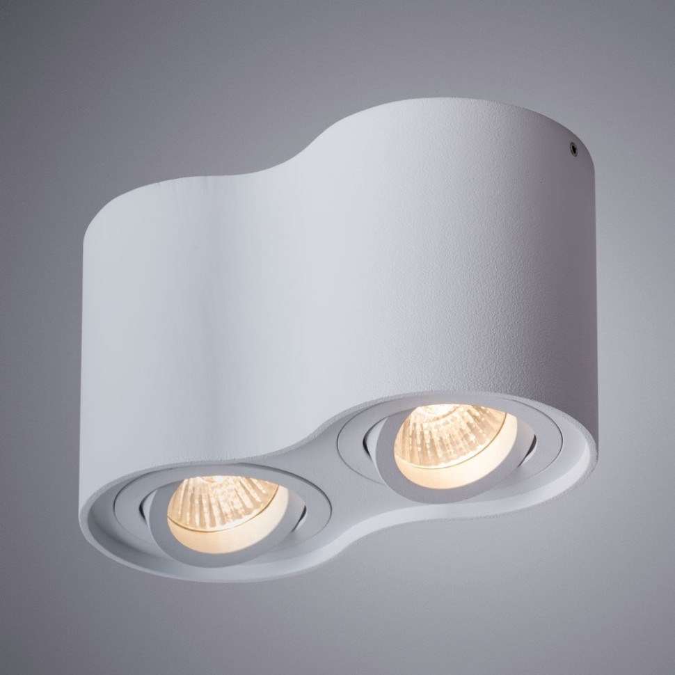 A5645PL-2WH Arte Lamp двойной белый накладной светильник Falcon, GU10*2*50W