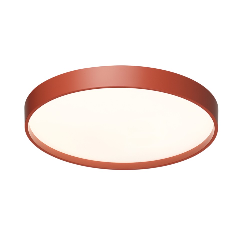 7744/EL SONEX COLOR Красный настенно-потолочный светодиодный светильник MAVIC 70W, IP43, с пультом 3000-6000K, 6050Lm, 48см диаметр