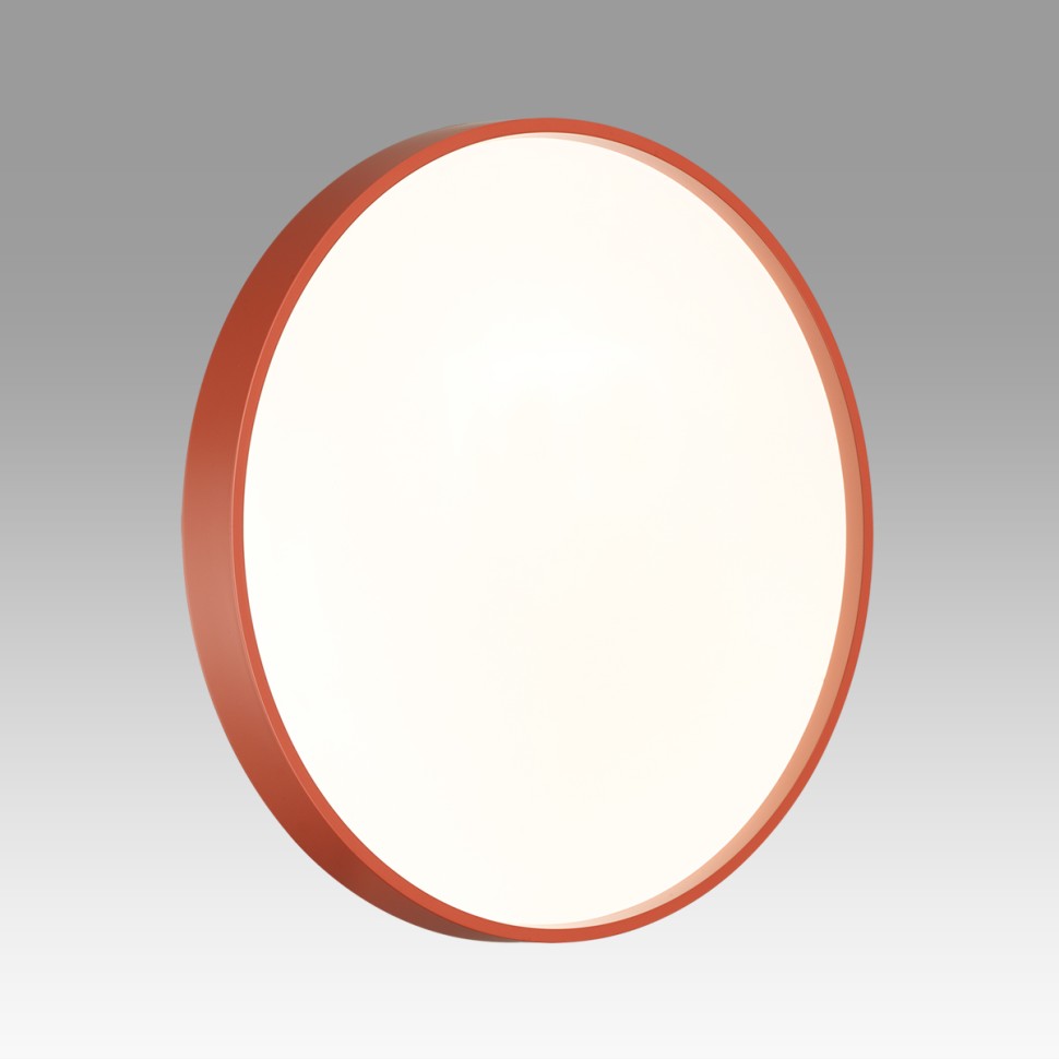 7744/EL SONEX COLOR Красный настенно-потолочный светодиодный светильник MAVIC 70W, IP43, с пультом 3000-6000K, 6050Lm, 48см диаметр