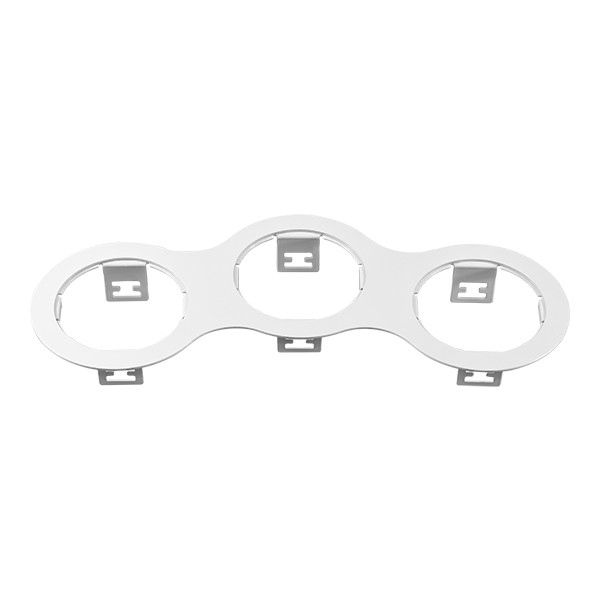 214696 Lightstar Рамка белая DOMINO TRIPLE ROUND