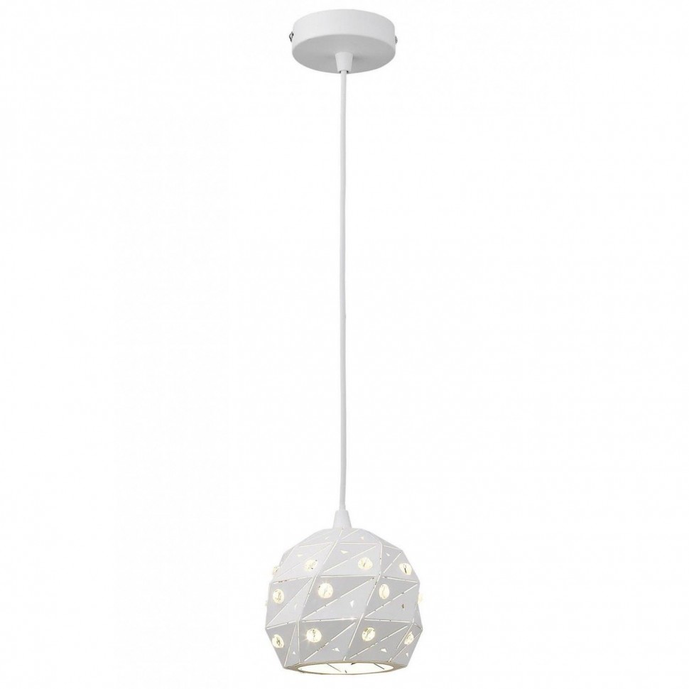 WE263.01.006 Wertmark Подвесной светильник DELFINA, диаметр 15см, 1 лампа, белый
