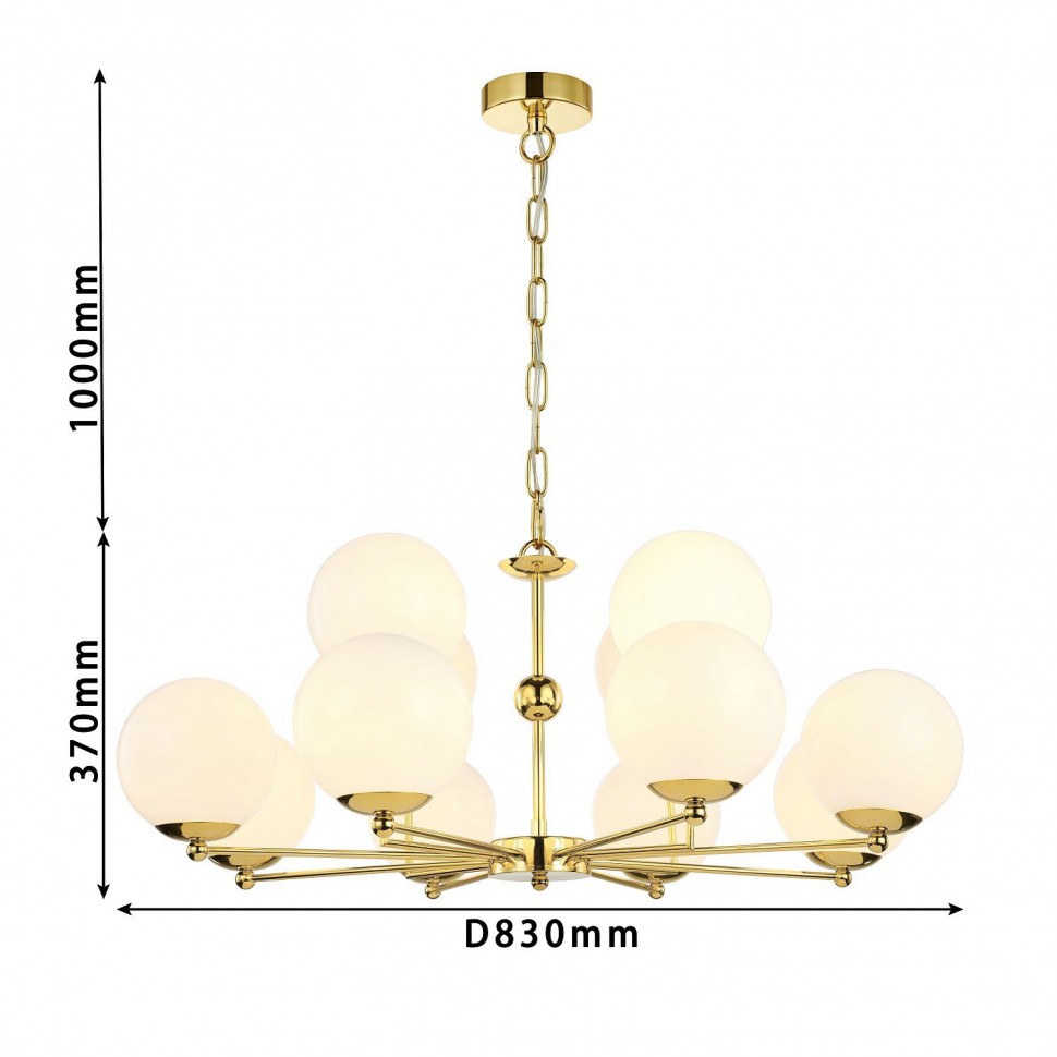 2811-12P Favourite Подвесная люстра Undine 