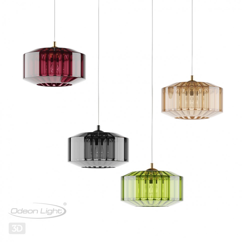 4746/1 ODEON LIGHT Pendant дымчатый подвес BINGA