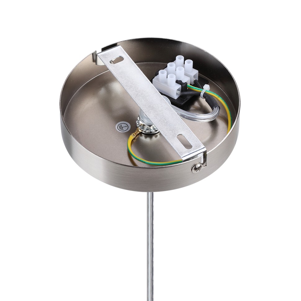 8251/2 LUMION NIKKI Серый подвес Модерн Е27*2*60W, никель, диаметр 36см