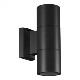 370988 NOVOTECH Landscape уличный фасадный светильник, черный, IP65, GU10*2*50W