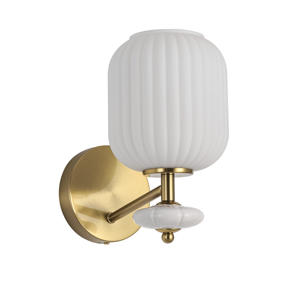 8334/1W LUMION MODERNI Бра ALEGRA, E27*1*40W, бронза/белый, металл/керамика/стекло
