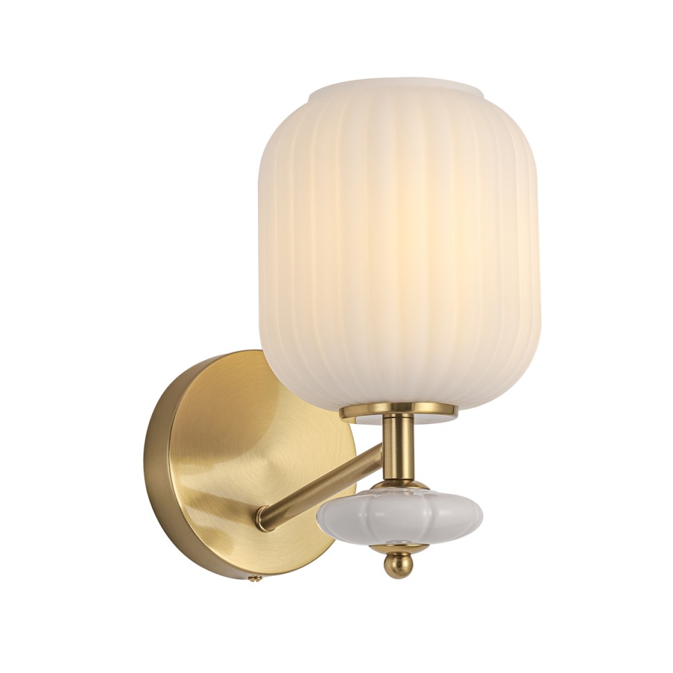 8334/1W LUMION MODERNI Бра ALEGRA, E27*1*40W, бронза/белый, металл/керамика/стекло