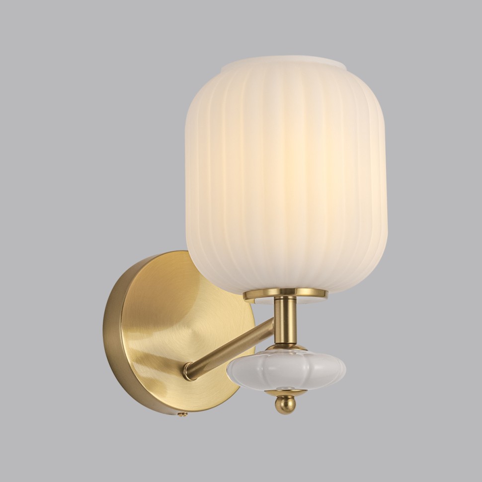 8334/1W LUMION MODERNI Бра ALEGRA, E27*1*40W, бронза/белый, металл/керамика/стекло