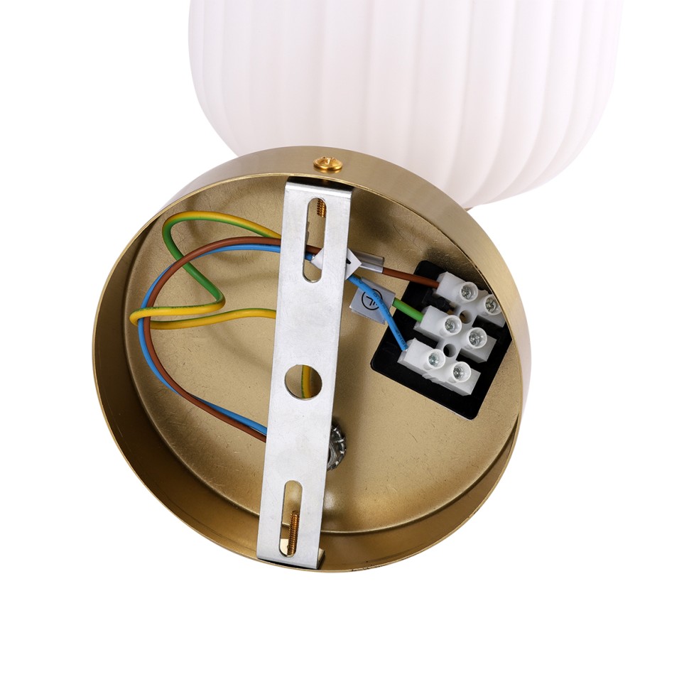 8334/1W LUMION MODERNI Бра ALEGRA, E27*1*40W, бронза/белый, металл/керамика/стекло