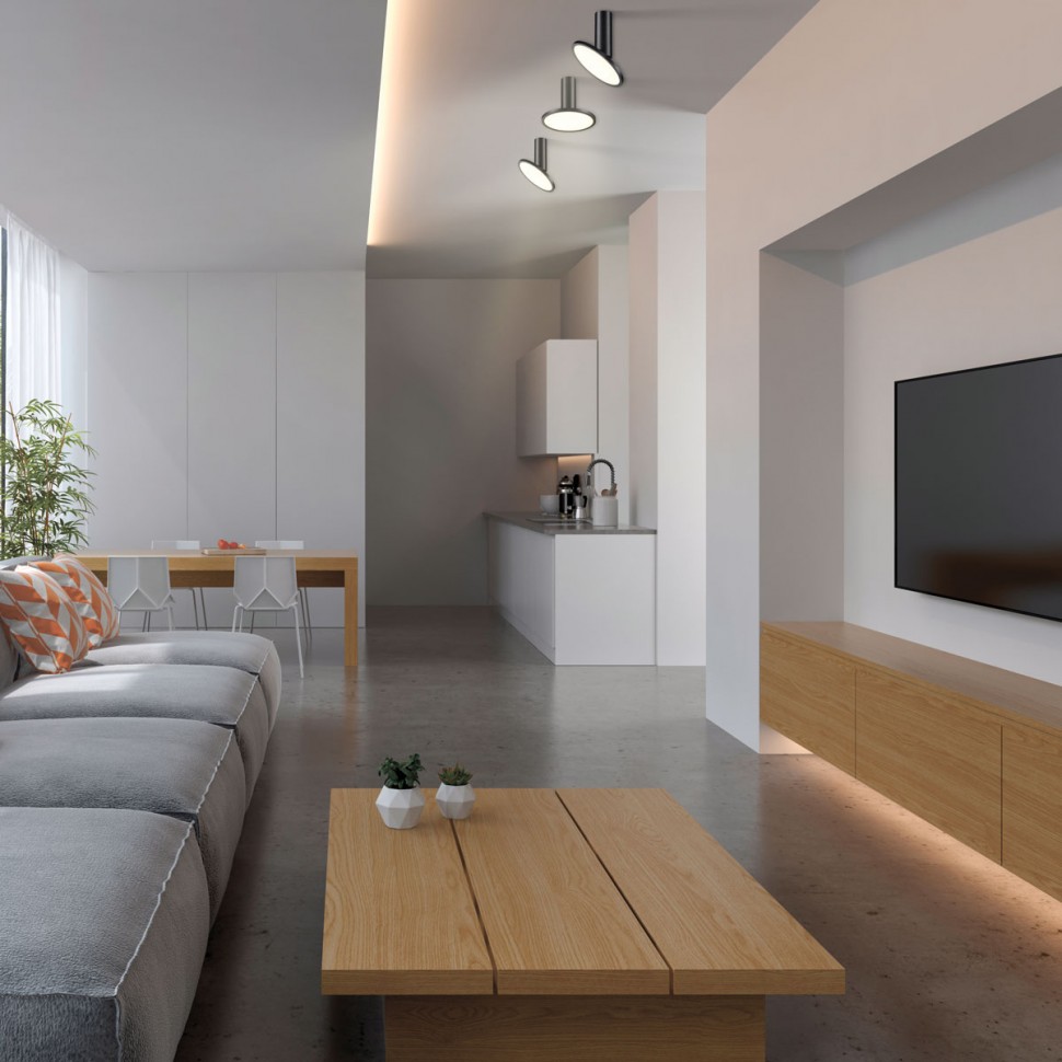 358346 NOVOTECH OVER Накладной светодиодный поворотный светильник HAT, 18W, черный