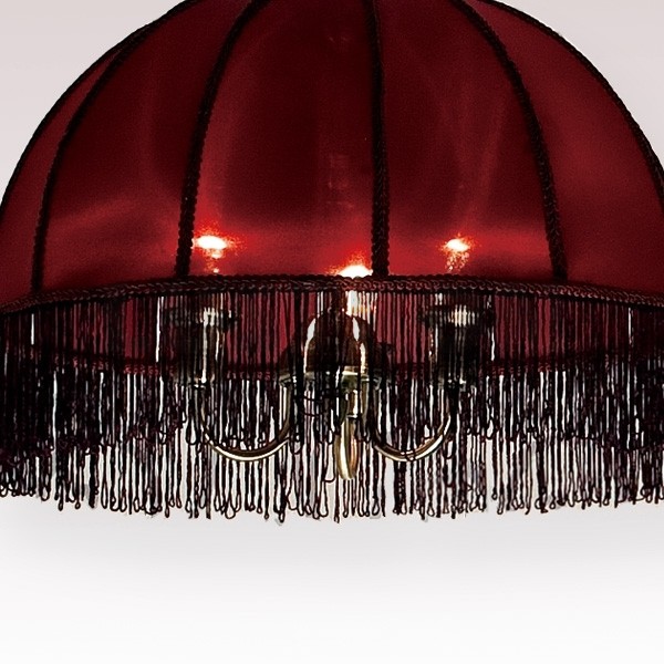 CL407133 CITILUX Базель красная подвесная люстра Кантри, 51см диаметр, 3*Е14 