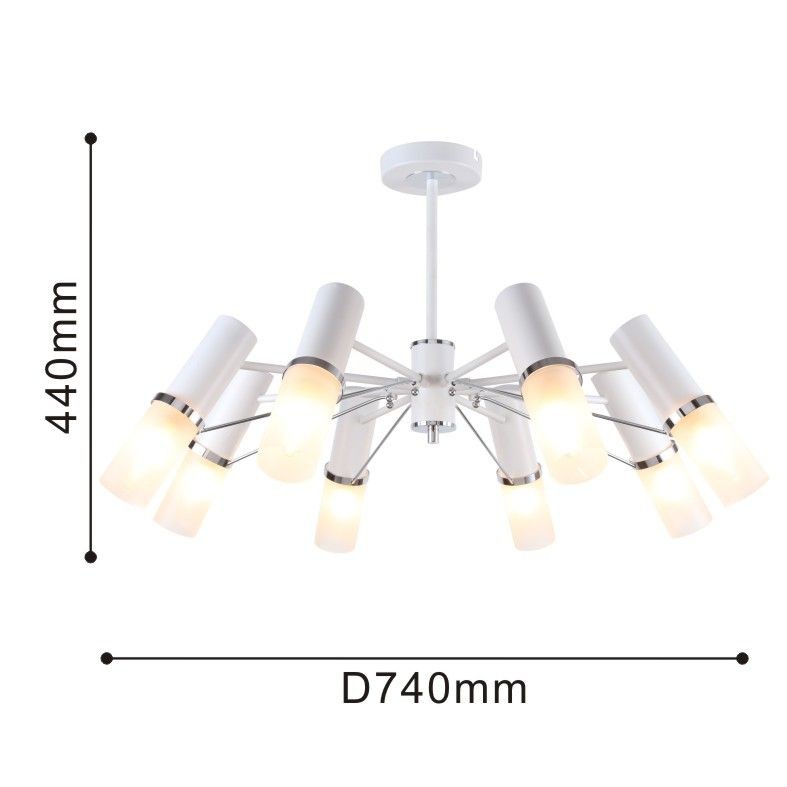 2559-8P F-Promo потолочная люстра Viator белая, 8*Е14