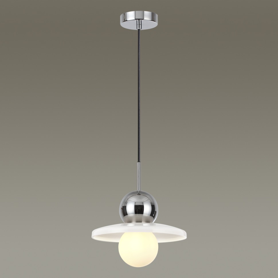 5014/1A ODEON LIGHT Modern подвес Hatty, хром, белый