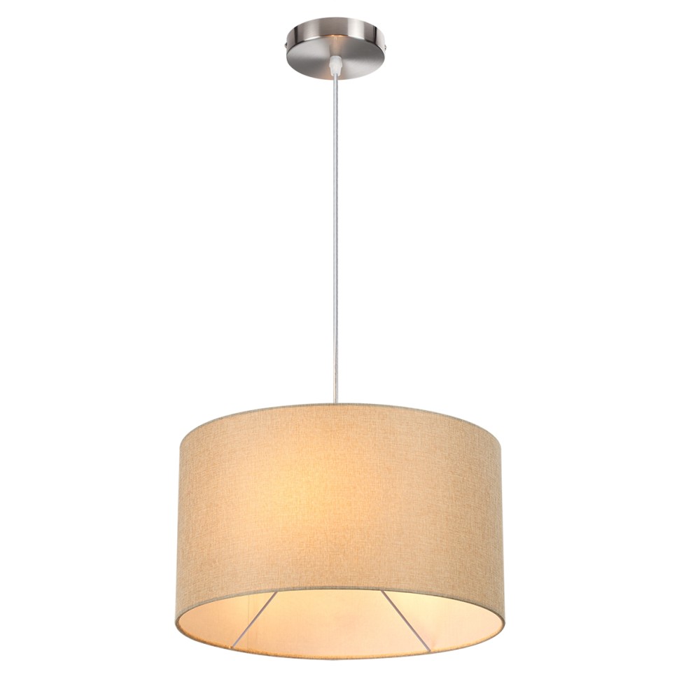 8250/2 LUMION NIKKI Бежевый подвес Модерн Е27*2*60W, никель, диаметр 36см