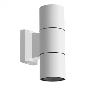 370987 NOVOTECH Landscape уличный фасадный светильник, белый, IP65, GU10*2*50W