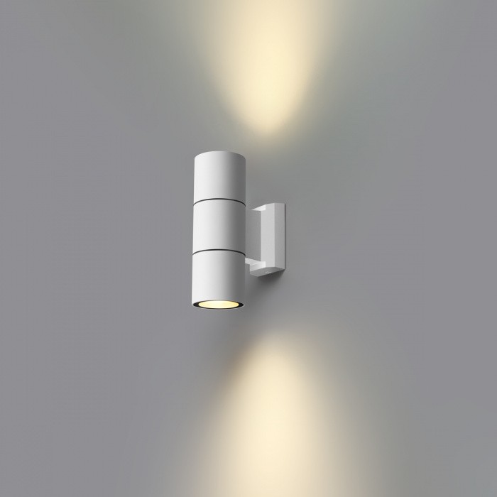 370987 NOVOTECH Landscape уличный фасадный светильник, белый, IP65, GU10*2*50W