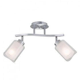 CL169121 Citilux потолочный светильник Ajelita, хром, белый/прозрачный, Е27*2*75Вт, длина 36см