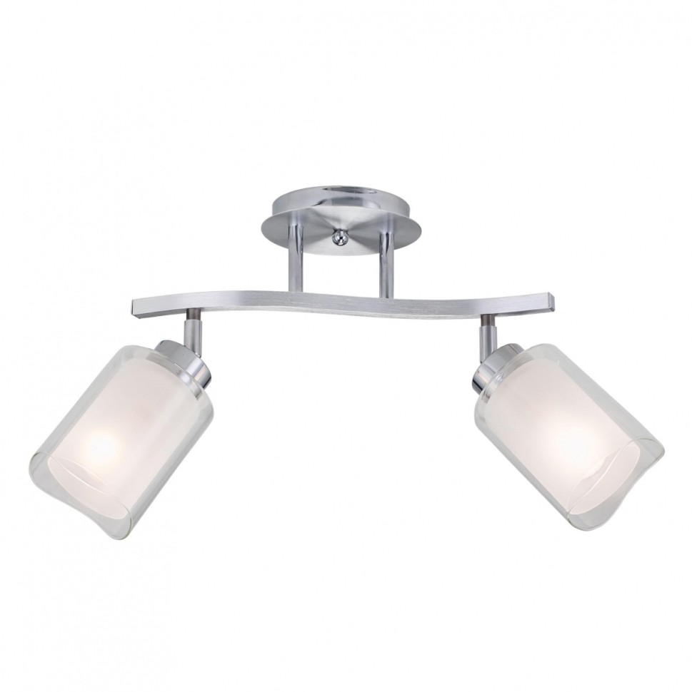 CL169121 Citilux потолочный светильник Ajelita, хром, белый/прозрачный, Е27*2*75Вт, длина 36см