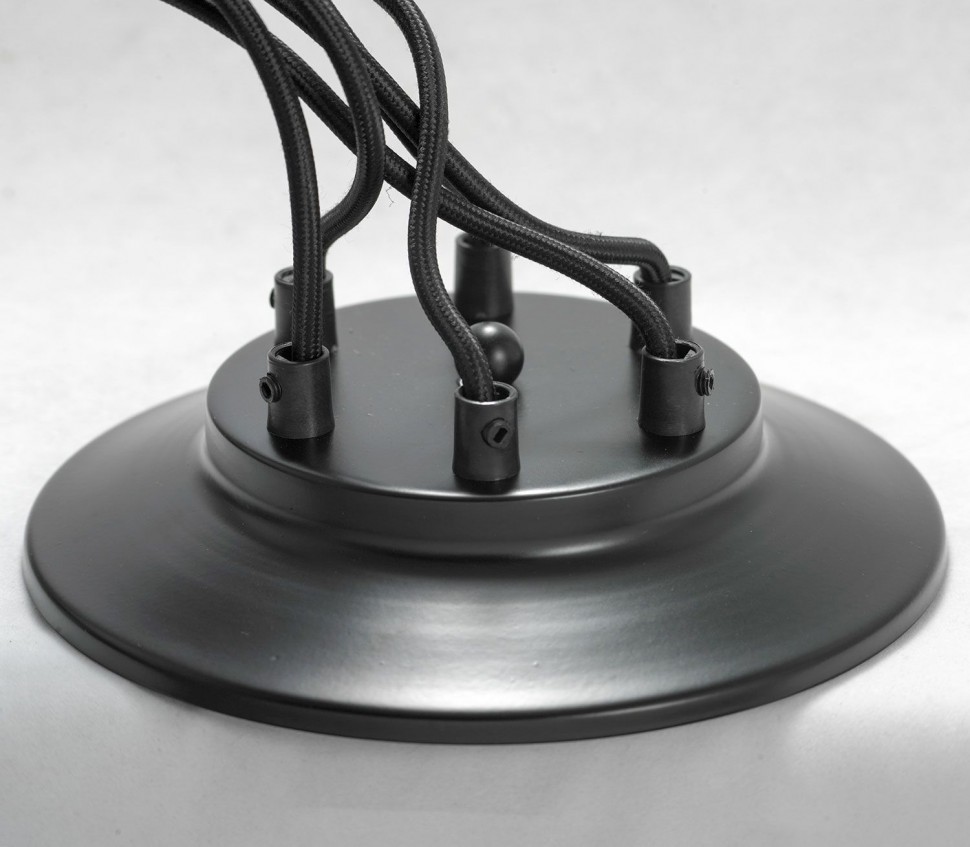 LSP-8172 Lussole LGO черная подвесная люстра Паук 6 ламп Е27