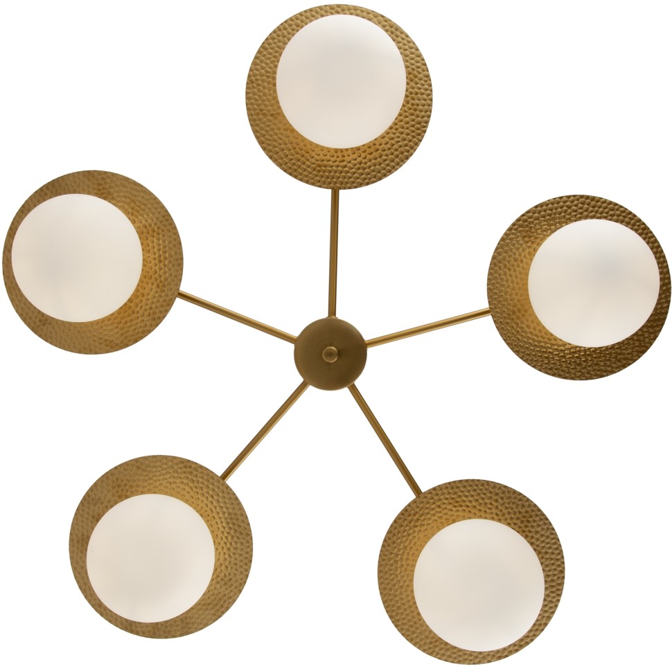 FR5202PL-05BS FREYA потолочная люстра на штанге Camelia, E27*5*60W