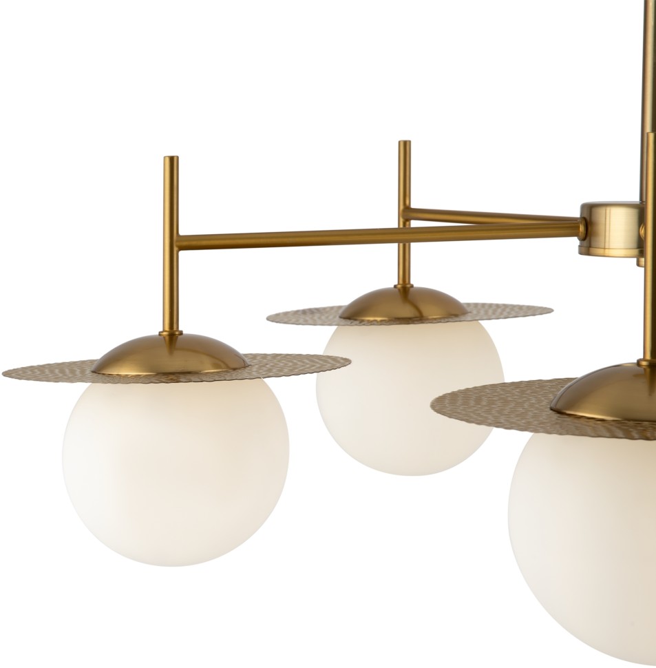 FR5202PL-05BS FREYA потолочная люстра на штанге Camelia, E27*5*60W