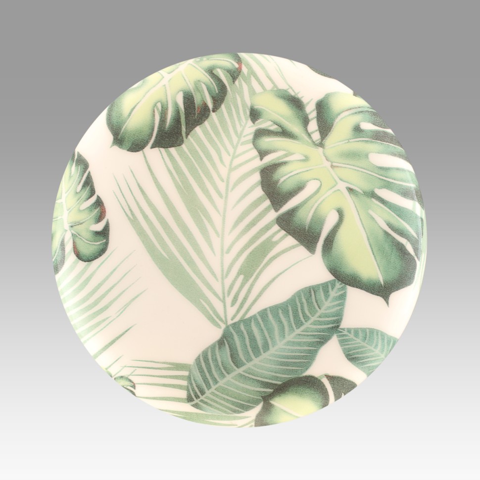 7748/EL SONEX COLOR Настенно-потолочный светодиодный светильник FLORI белый с зеленым 70W, IP43, с пультом 3000-6000K, 6050Lm, 48см диаметр