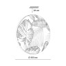 7748/EL SONEX COLOR Настенно-потолочный светодиодный светильник FLORI белый с зеленым 70W, IP43, с пультом 3000-6000K, 6050Lm, 48см диаметр