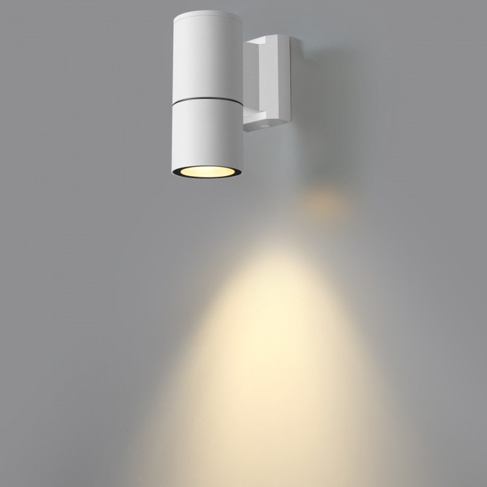 370984 NOVOTECH Landscape уличный фасадный светильник, белый, IP65, GU10*1*50W