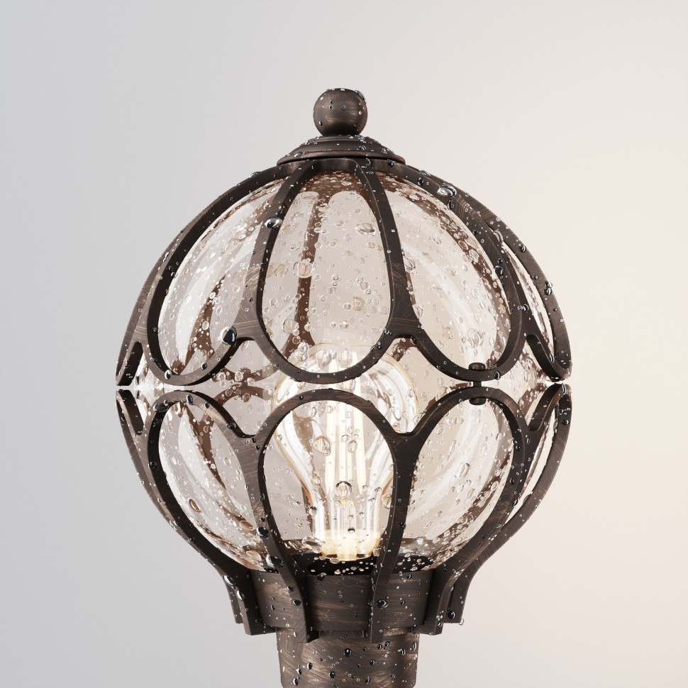 O023FL-01G MAYTONI Via уличный фонарный столб IP44, E27*1*100W, коричневый с золотом, 104см