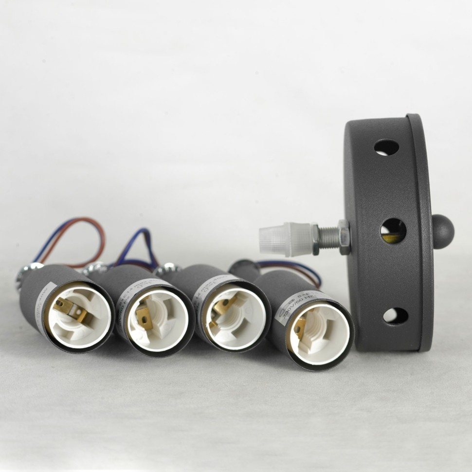 LSP-8718 LUSSOLE подвесная люстра Crenshaw, черная, E14*8*40W