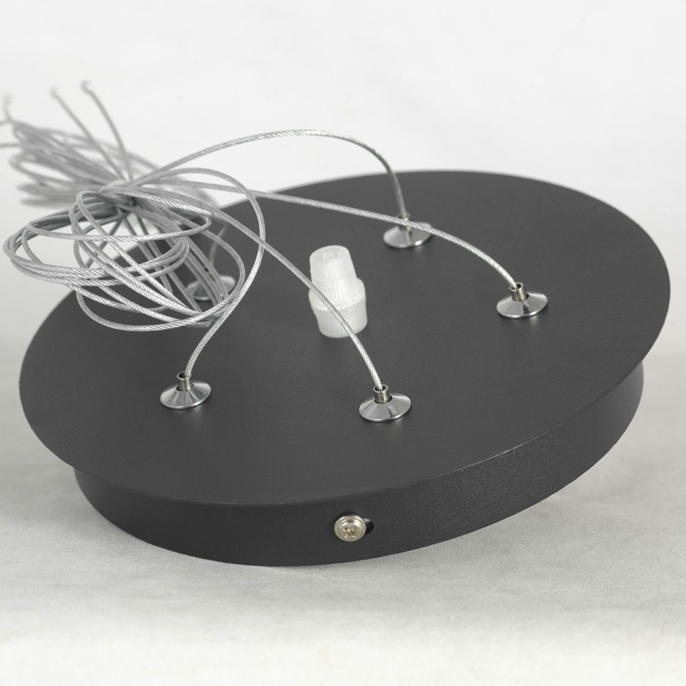 LSP-8718 LUSSOLE подвесная люстра Crenshaw, черная, E14*8*40W