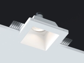 DL270SQ1W Donolux Светильник встраиваемый гипсовый, белый, 1xGU10
