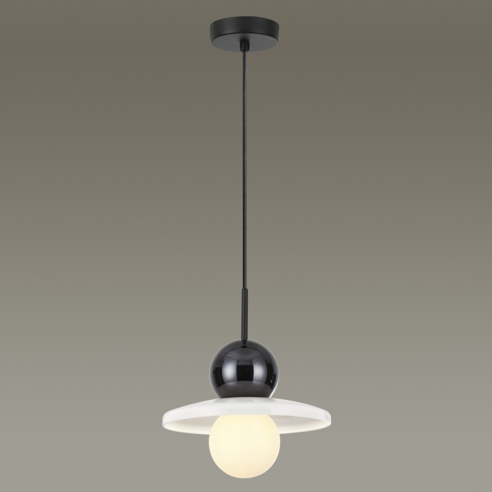 5014/1D ODEON LIGHT Modern подвес Hatty, черный, белый