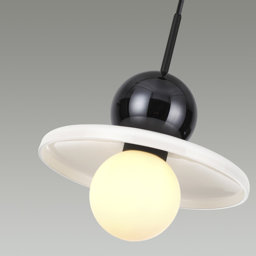 5014/1D ODEON LIGHT Modern подвес Hatty, черный, белый
