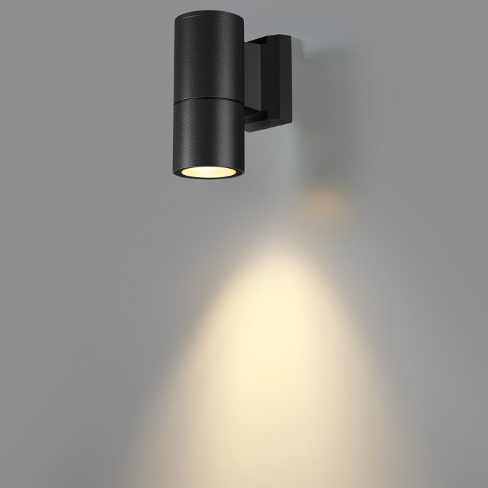 370985 NOVOTECH Landscape уличный фасадный светильник, черный, IP65, GU10*1*50W