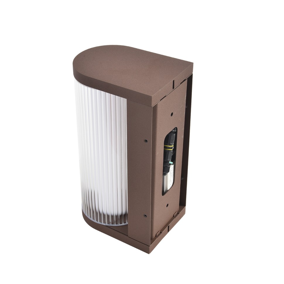 7180/12WL ODEON LIGHT NATURE Уличный настенный светильник CORTENA, коричневый/акрил/металл, IP65, LED 12W, 3000K
