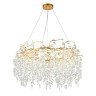 APL.847.03.13 APLOYT Подвесная хрустальная люстра Gertunia, G9*13*5W, золото, 80см диаметр, ветки, листья
