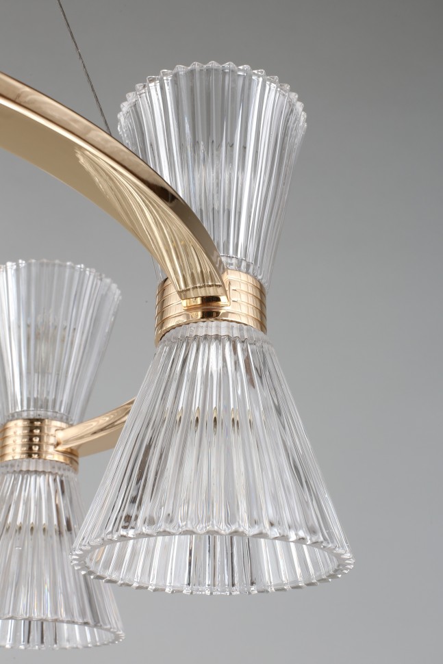 APL.801.03.12 APLOYT подвесная люстра Elinor, золото, E14*12*40W