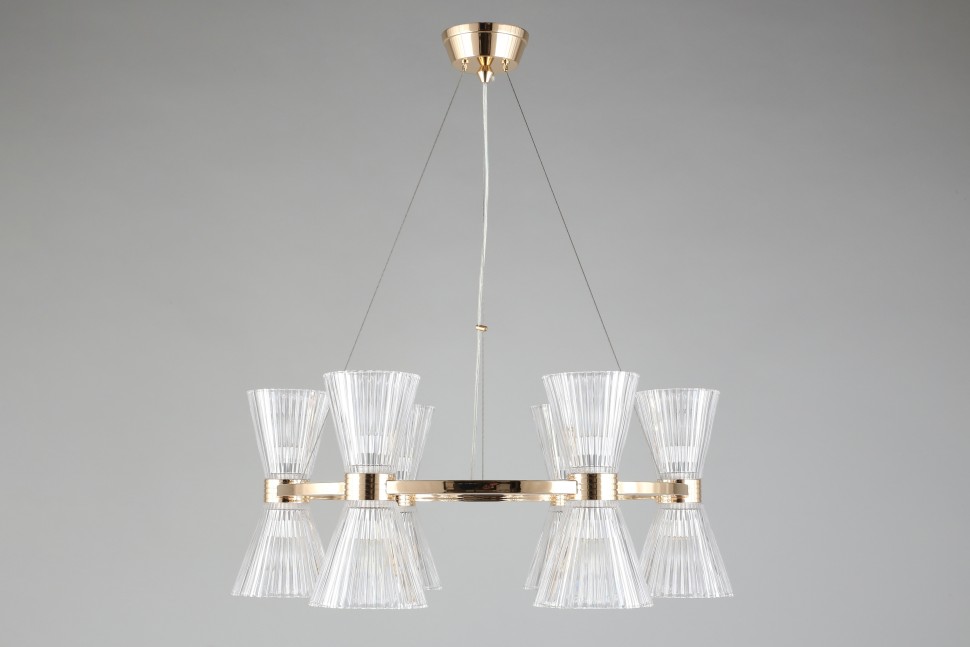 APL.801.03.12 APLOYT подвесная люстра Elinor, золото, E14*12*40W