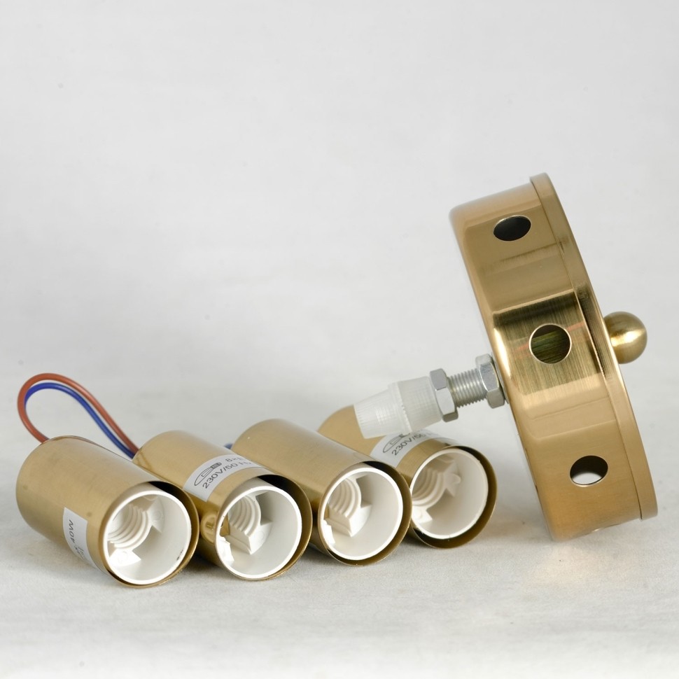 LSP-8717 LUSSOLE подвесная люстра Crenshaw, золото, E14*8*40W