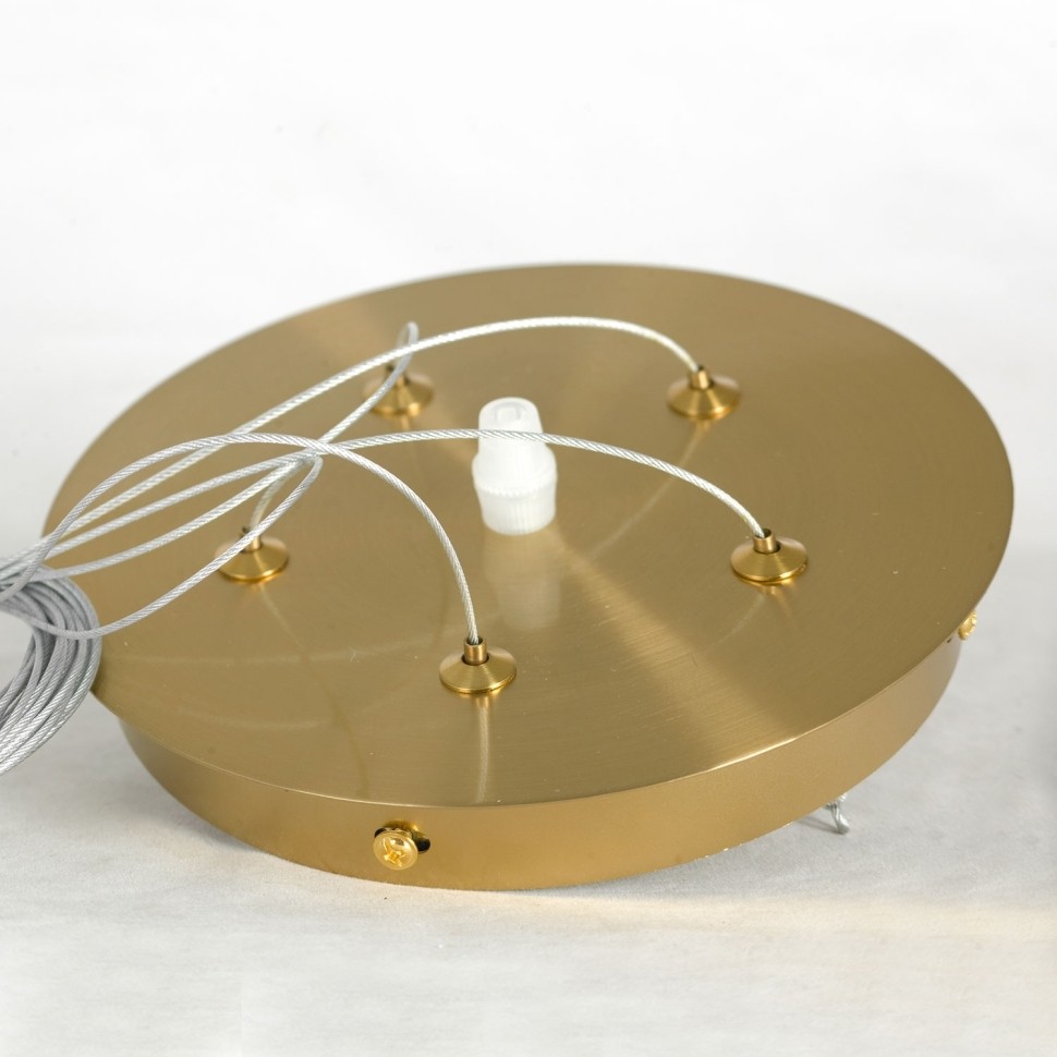 LSP-8717 LUSSOLE подвесная люстра Crenshaw, золото, E14*8*40W