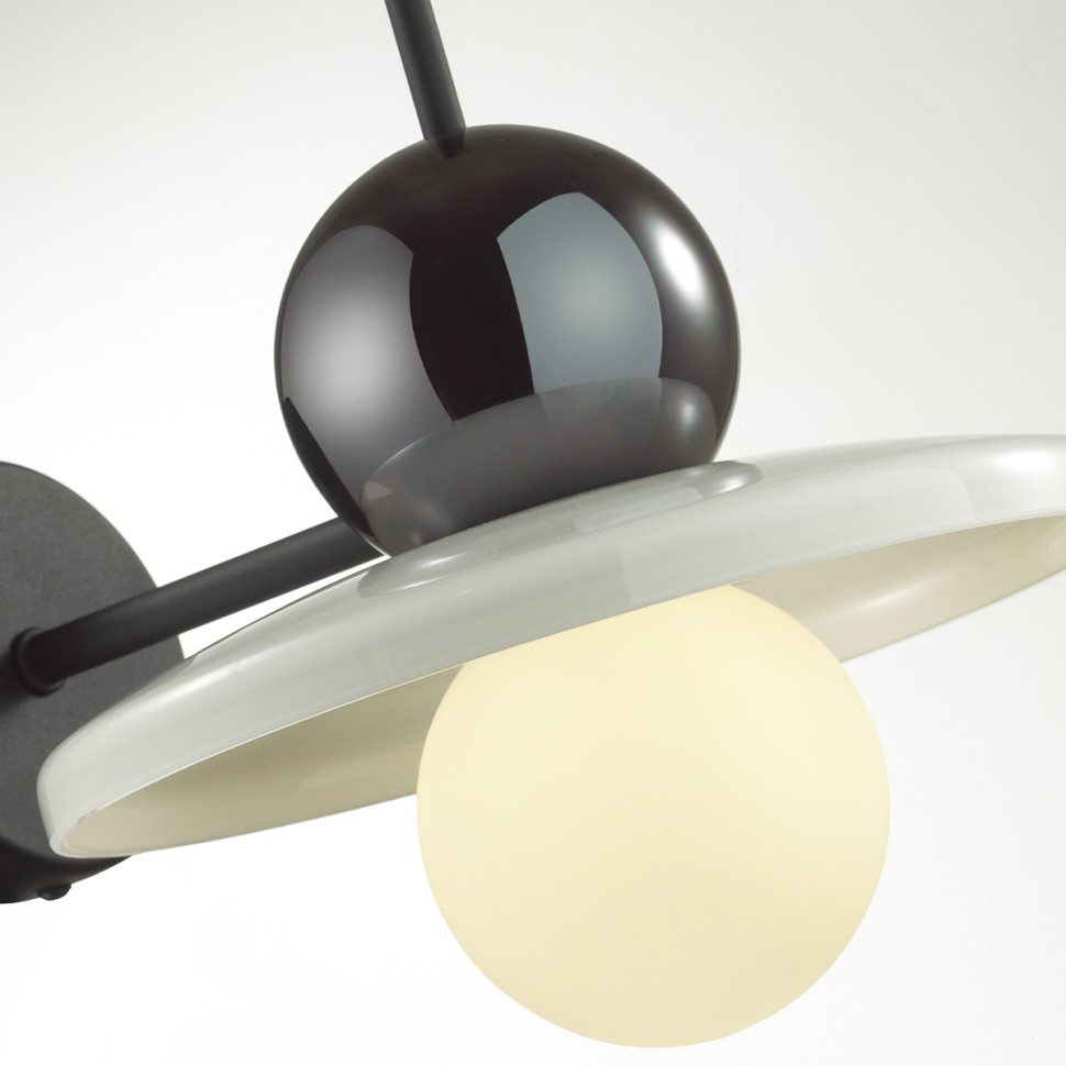 5014/1WD ODEON LIGHT Modern бра Hatty, черный, белый