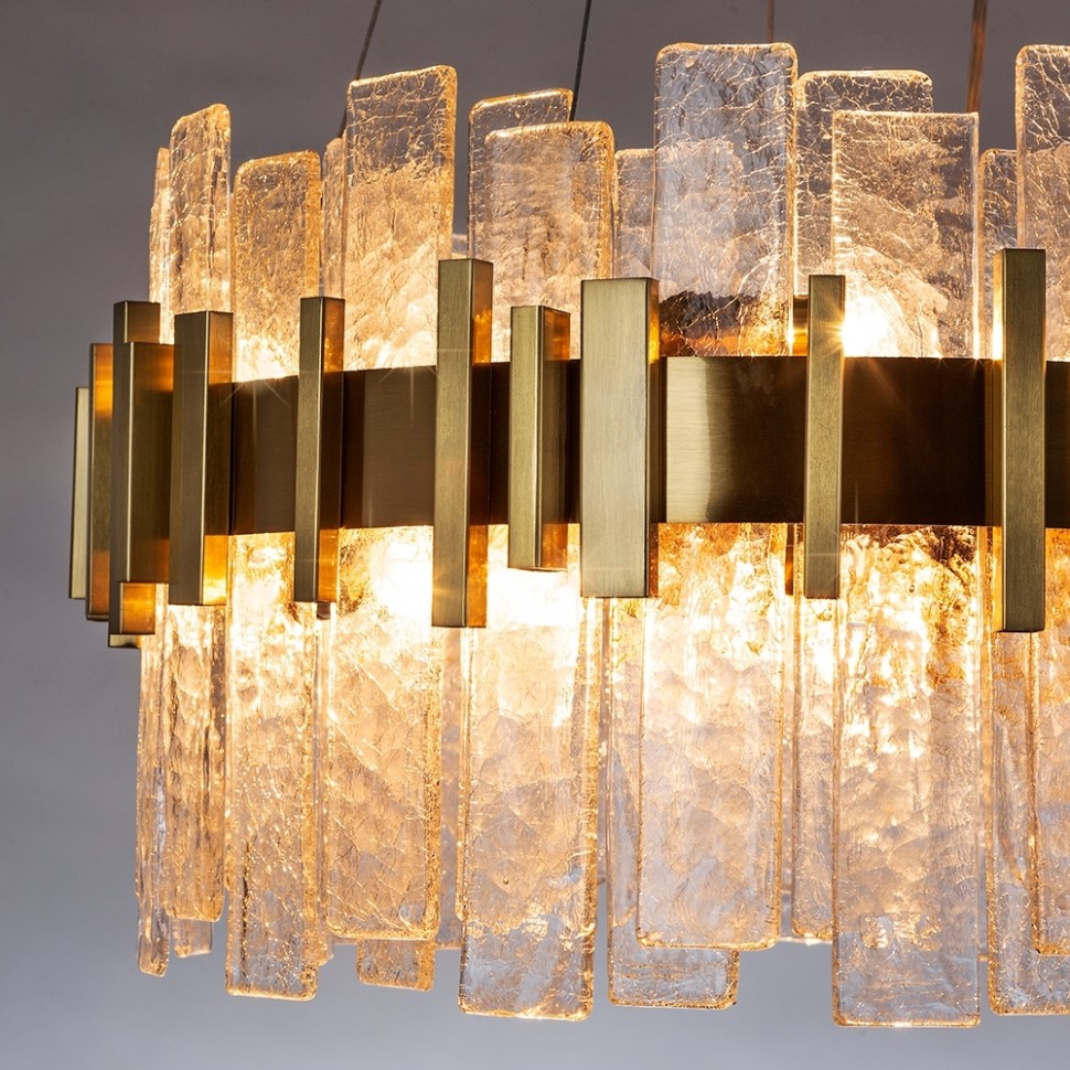 A1053SP-10PB Arte Lamp подвесная люстра Alya G9*10*40W, стекло, медь