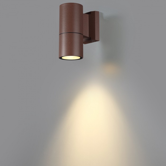 370986 NOVOTECH Landscape уличный фасадный светильник, коричневый, IP65, GU10*1*50W