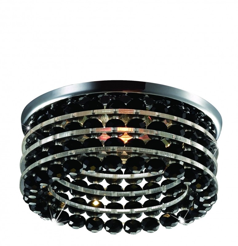 369445 Novotech Декоративный черный встраиваемый светильник Pearl Round